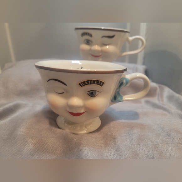 Vintage Bailey's Winking Yum Tea Cup Set, Collectible Baileys Irish - Picture 4 of 14